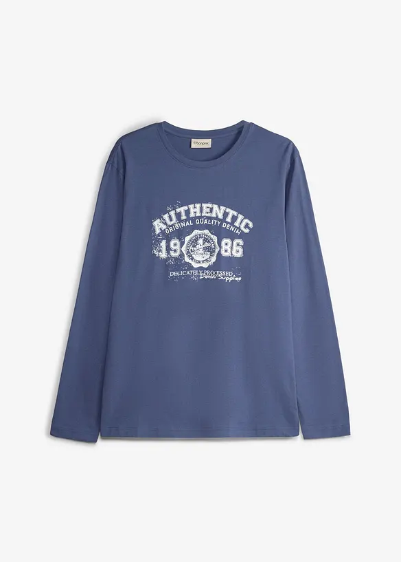 Maglia a maniche lunghe in puro cotone biologico, bonprix
