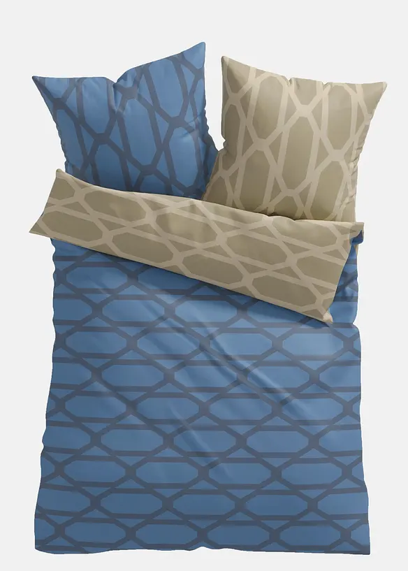 Biancheria da letto double-face in misto cotone, bonprix