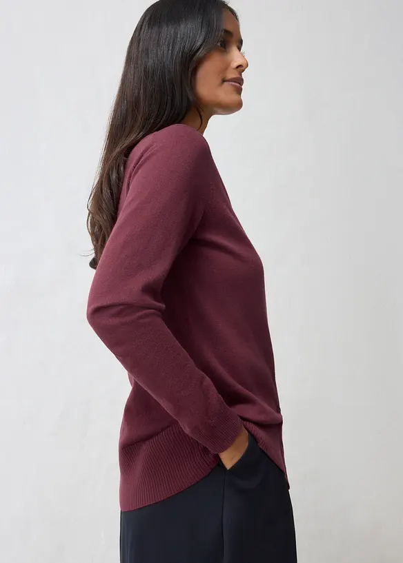 Cardigan in filato fine di misto lana morbido, bonprix