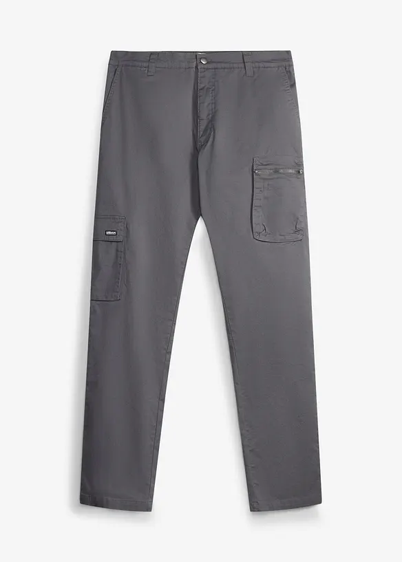 Pantaloni regular fit straight  elasticizzati con tasca per cellulare, bonprix