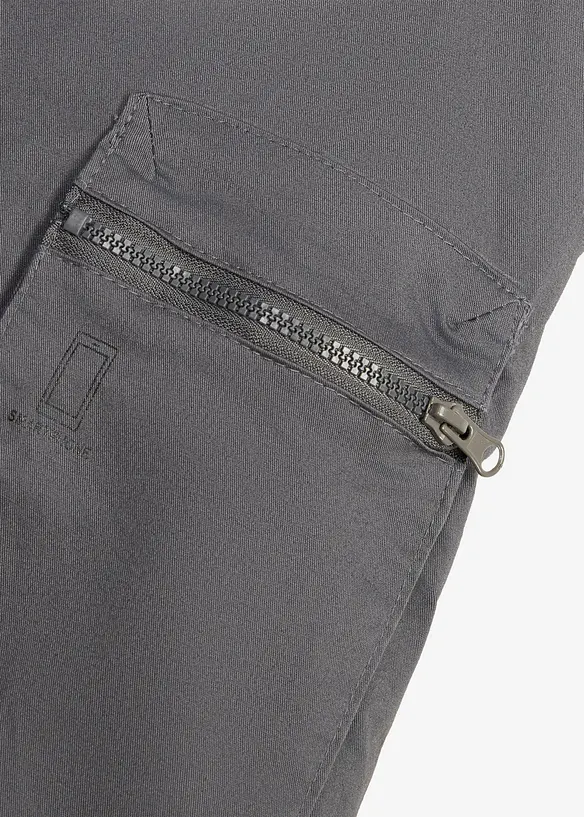 Pantaloni regular fit straight  elasticizzati con tasca per cellulare, bonprix