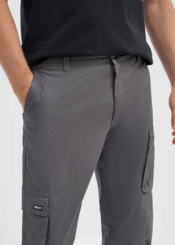 Pantaloni regular fit straight  elasticizzati con tasca per cellulare, bonprix