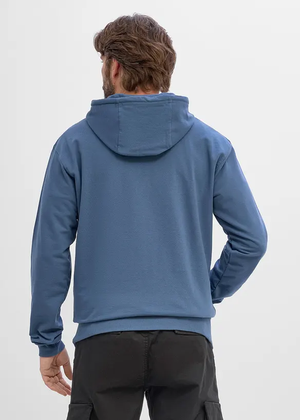 Felpa con cappuccio in puro cotone biologico, bonprix
