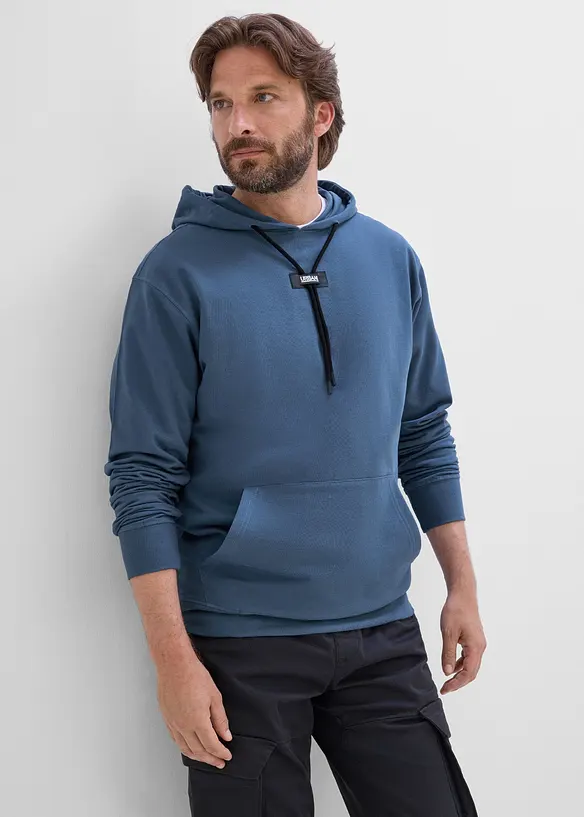 Felpa con cappuccio in puro cotone biologico, bonprix