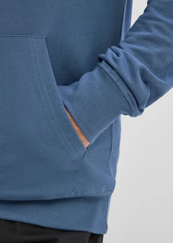 Felpa con cappuccio in puro cotone biologico, bonprix