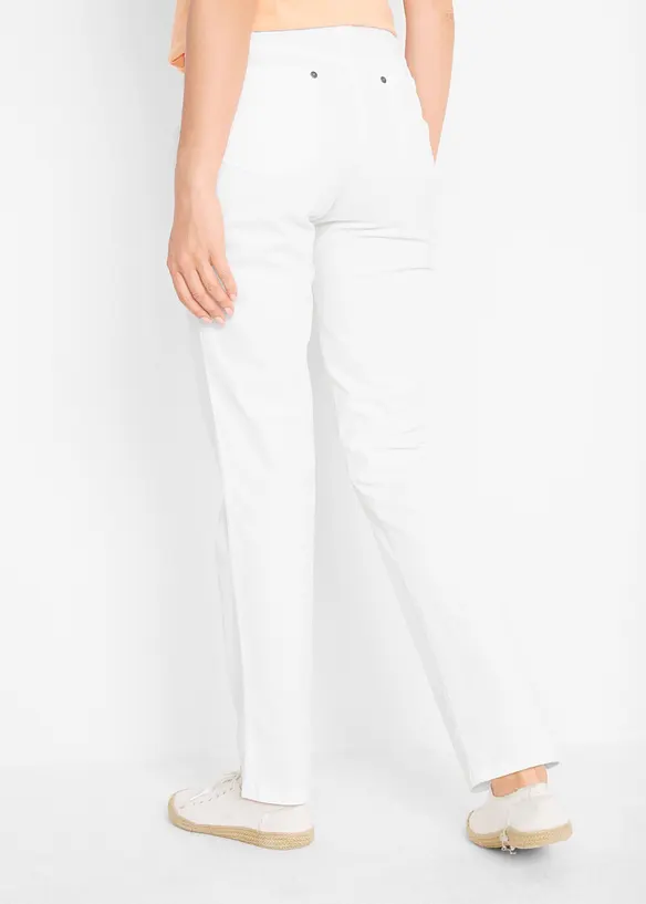 Treggings in twill di misto cotone elasticizzato, bonprix