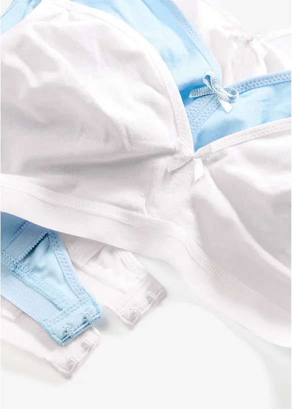 Reggiseno senza ferretto con cotone biologico (pacco da 3), bonprix