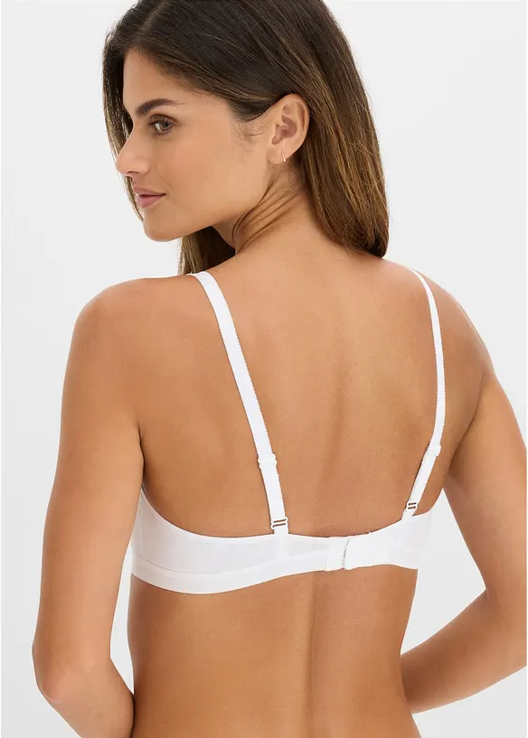 Reggiseno senza ferretto con cotone biologico (pacco da 3), bonprix