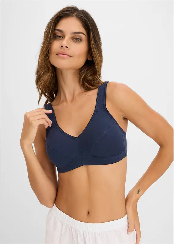 Reggiseno senza ferretto  con cotone biologico (pacco da 2), bonprix