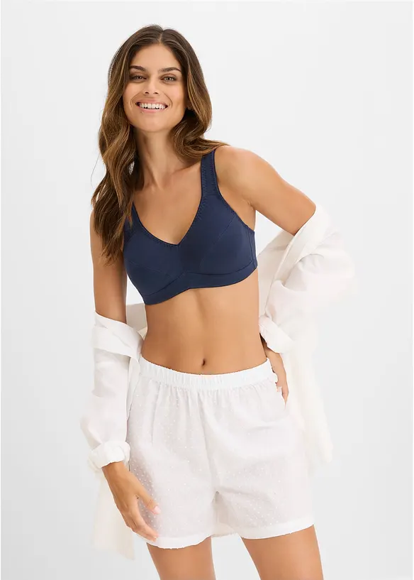 Reggiseno senza ferretto  con cotone biologico (pacco da 2), bonprix