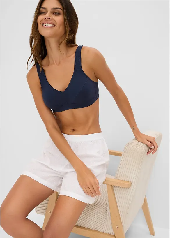 Reggiseno senza ferretto  con cotone biologico (pacco da 2), bonprix