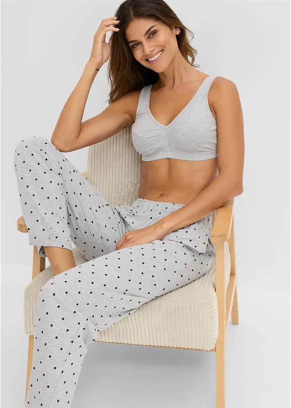 Reggiseno senza ferretto  con cotone biologico (pacco da 2), bonprix