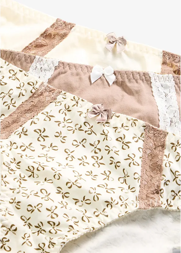 Slip (pacco da 3) con cotone, bonprix