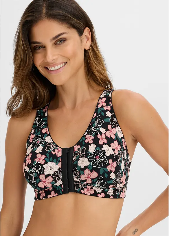 Reggiseno senza ferretto con chiusura anteriore e cotone (pacco da 2), bonprix