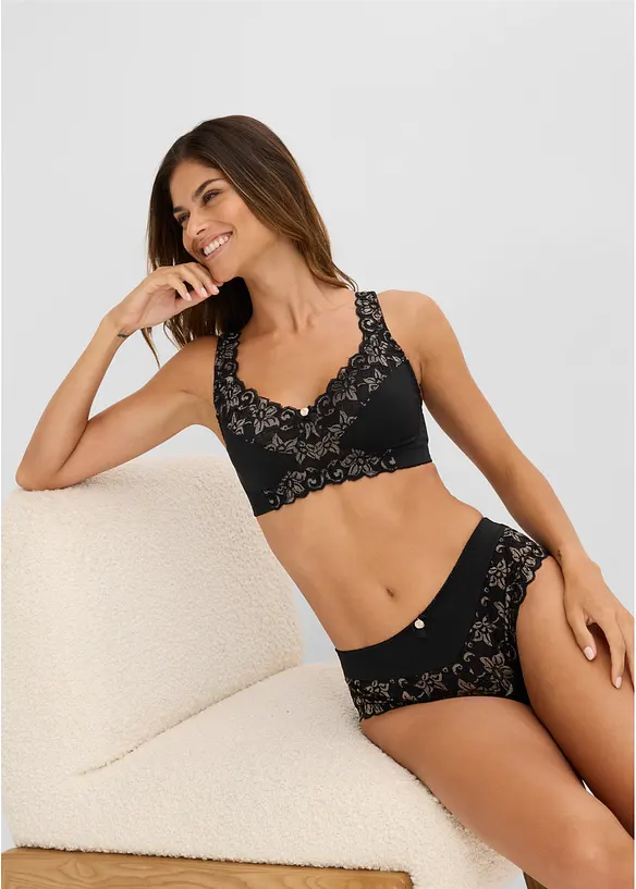Reggiseno minimizer senza ferretto con spalline imbottite, bonprix