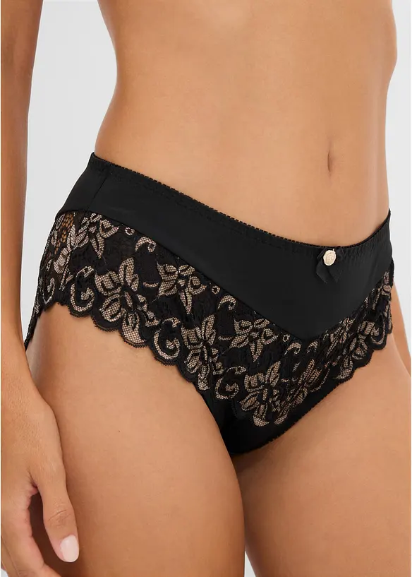 Slip alto con pizzo delicato, bonprix