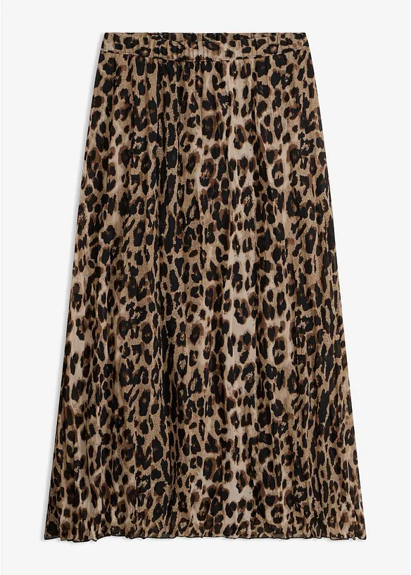 Gonna di chiffon con effetto crinkle, bonprix