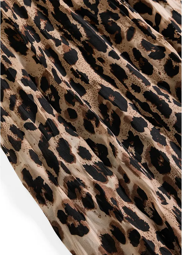 Gonna di chiffon con effetto crinkle, bonprix