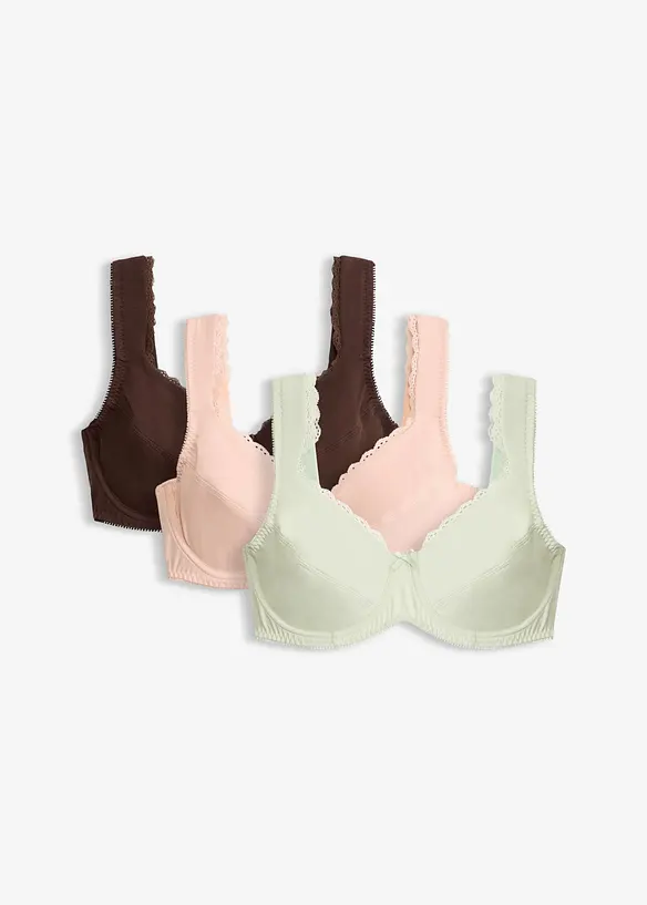 Reggiseno con ferretto e cotone biologico (pacco da 3), bonprix