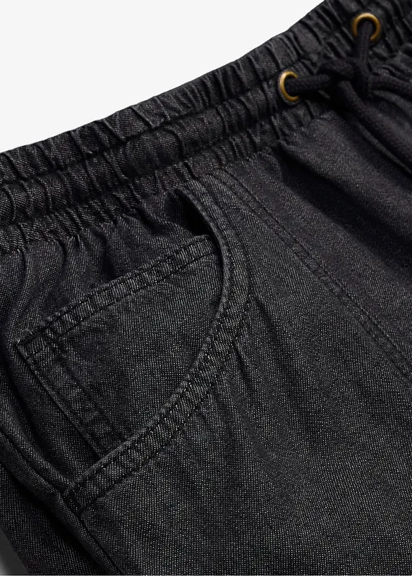 Pantaloni leggeri con elastico in vita loose fit, straight, bonprix