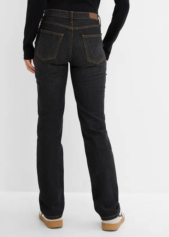 Jeans elasticizzati straight, vita media, bonprix