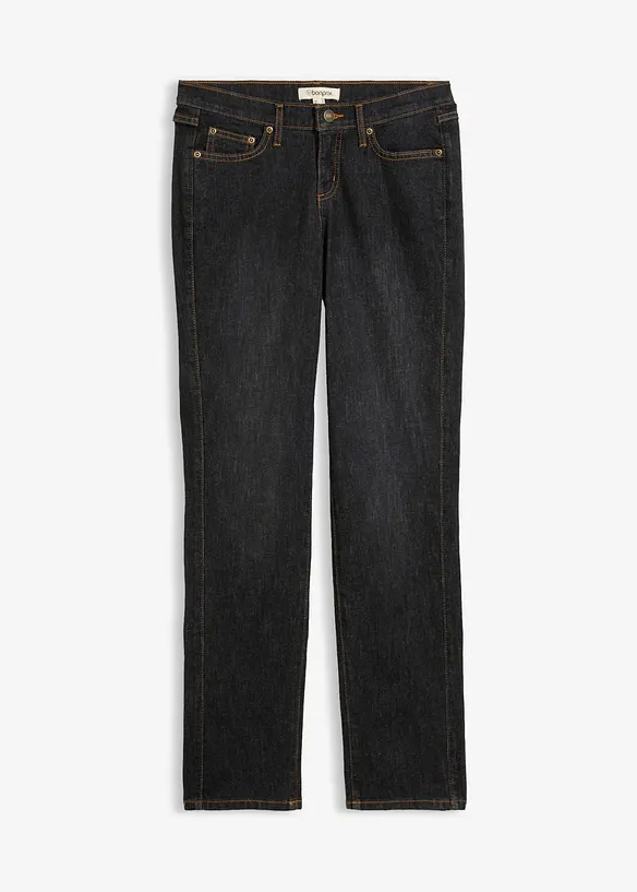 Jeans elasticizzati straight, vita media, bonprix