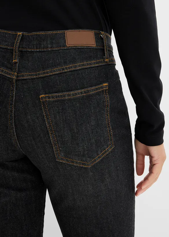 Jeans elasticizzati straight, vita media, bonprix