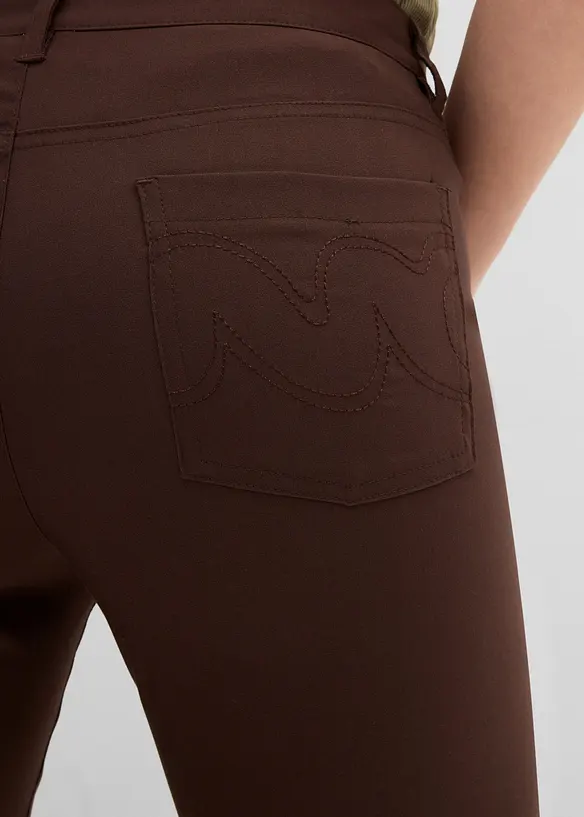 Pantaloni elasticizzati in bengalina, bootcut, bonprix