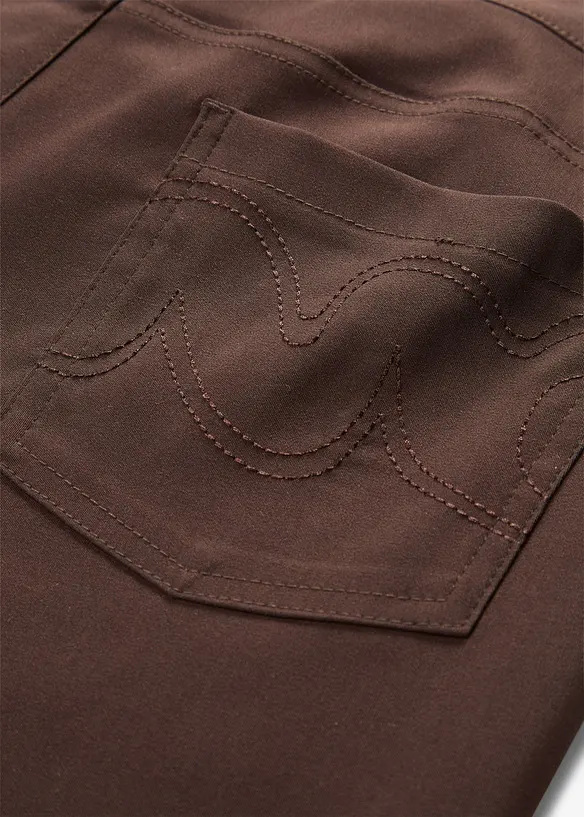 Pantaloni elasticizzati in bengalina, bootcut, bonprix