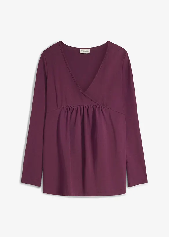 Maglia pr&eacute;maman / da allattamento 2 in 1 in cotone biologico, bonprix