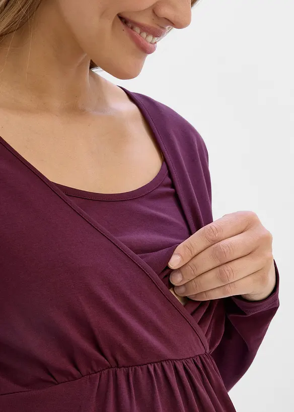 Maglia pr&eacute;maman / da allattamento 2 in 1 in cotone biologico, bonprix