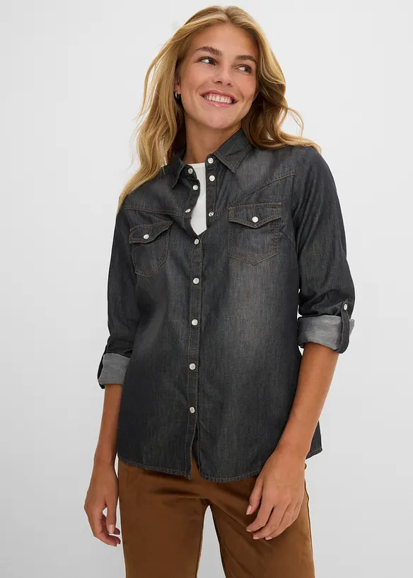 Camicia in jeans, bonprix