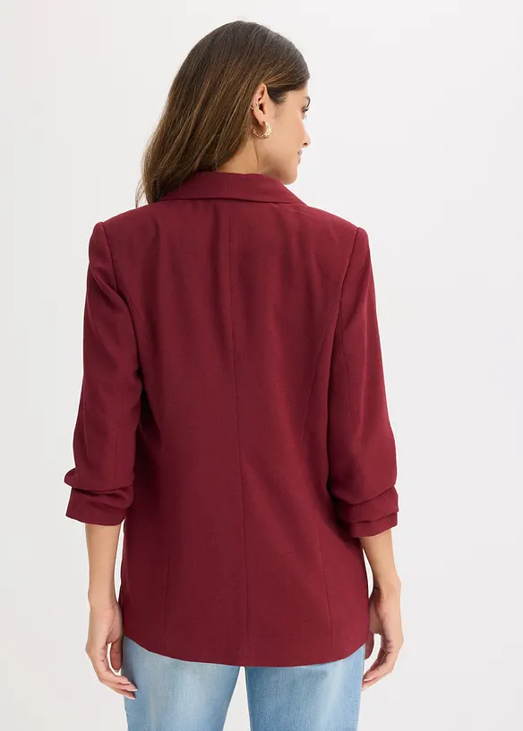 Blazer lungo con maniche drappeggiate, bonprix