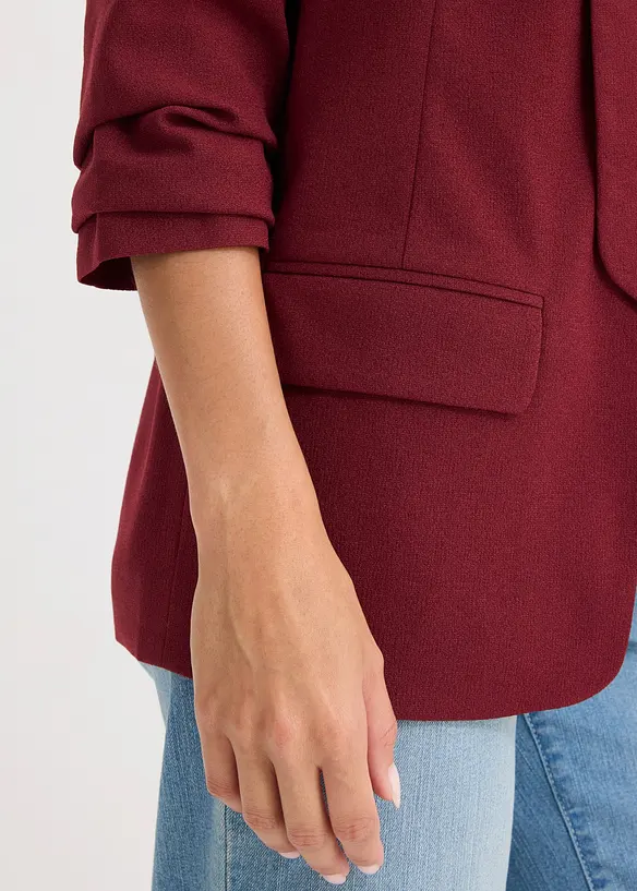 Blazer lungo con maniche drappeggiate, bonprix