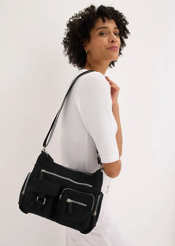 Borsa a tracolla con tasche esterne, bonprix