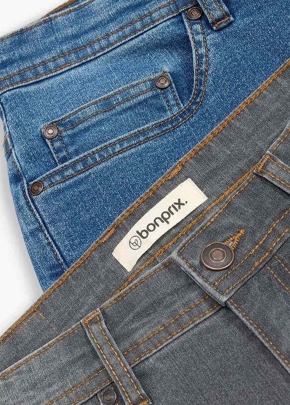 Jeans leggeri regular fit, straight (pacco da 2), bonprix