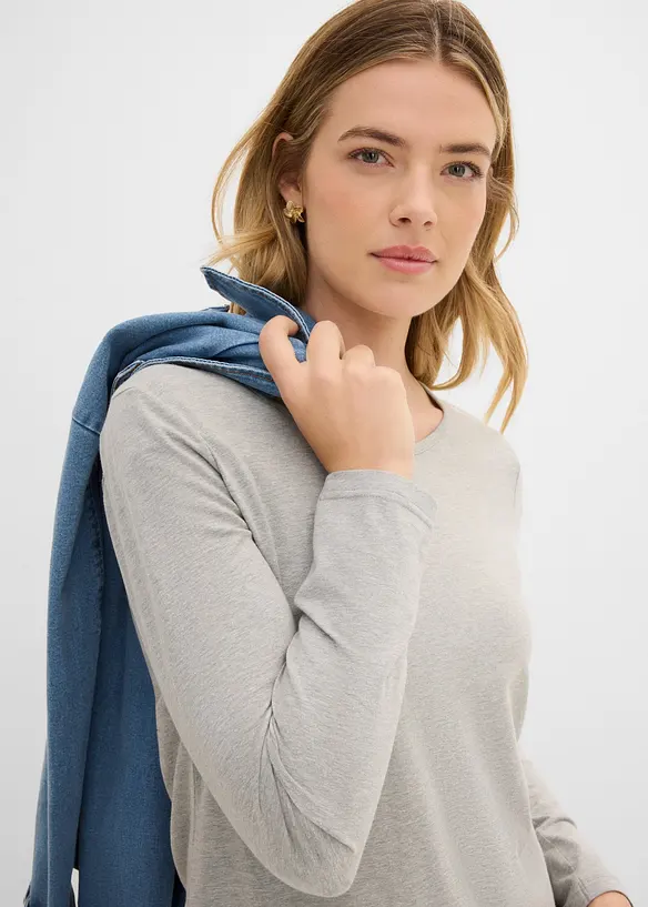 Maglia a maniche lunghe (pacco da 2), bonprix