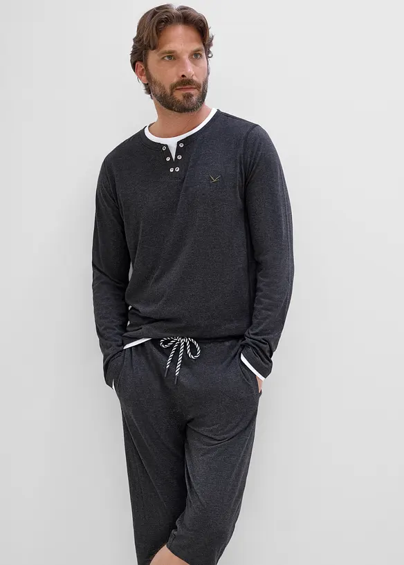 Maglia 2 in 1 a maniche lunghe (pacco da 2), bonprix