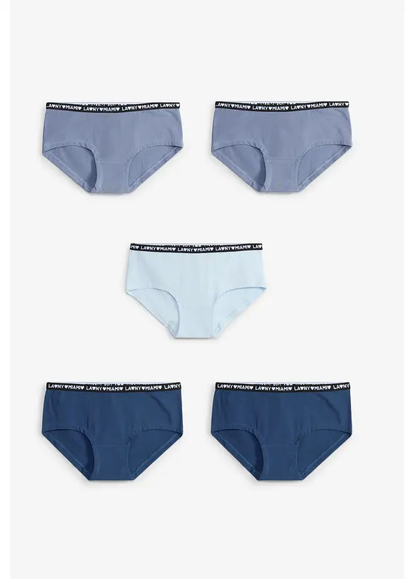 Panty con morbido cotone (pacco da 5), bonprix