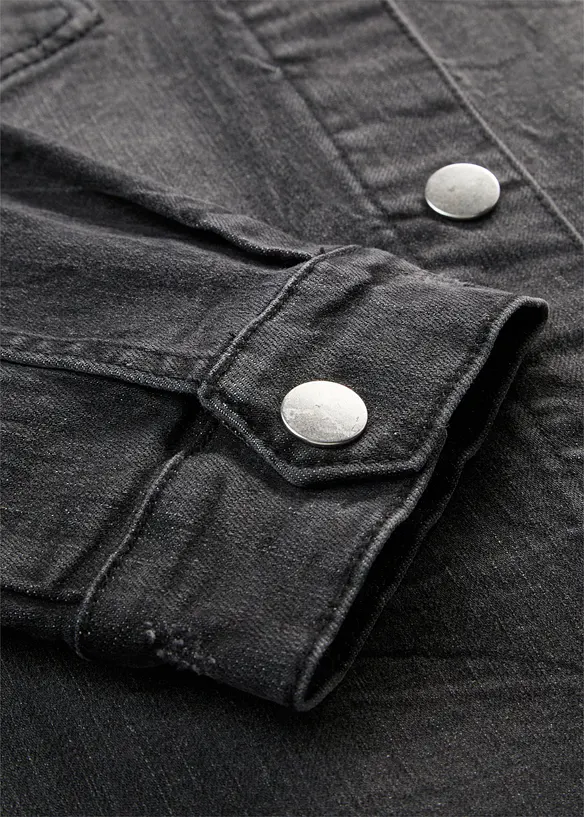 Giacca di jeans con cappuccio, bonprix