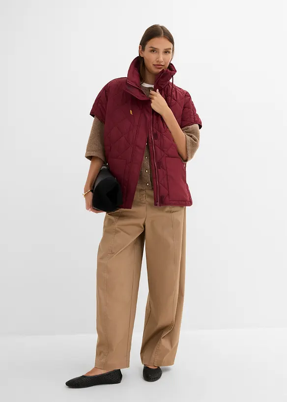 Gilet tecnico trapuntato oversize, idrorepellente, bonprix