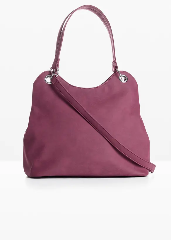Borsa a mano in similpelle scamosciata, bonprix