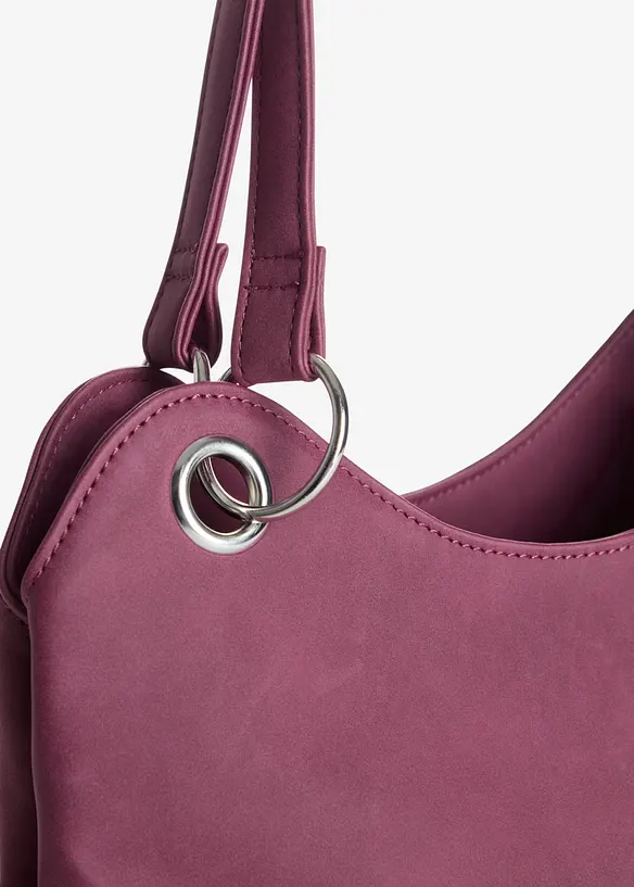 Borsa a mano in similpelle scamosciata, bonprix