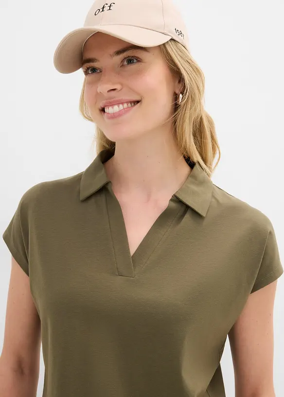 Polo  in misto cotone elasticizzato, bonprix