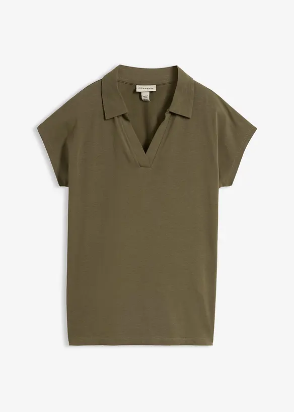 Polo  in misto cotone elasticizzato, bonprix