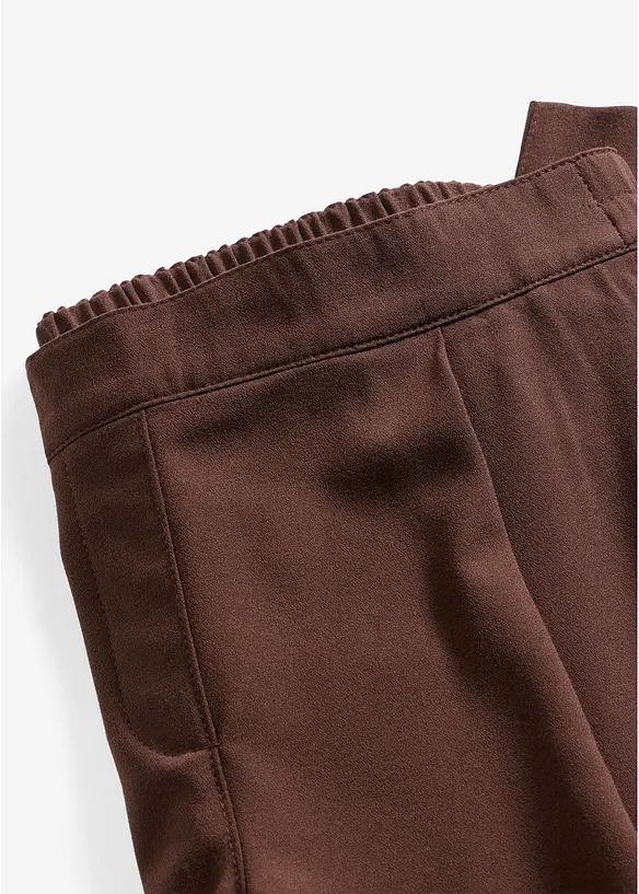Pantaloni con elastico in vita e piega stirata, bonprix