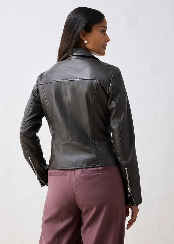Giacca biker in nappa, bonprix