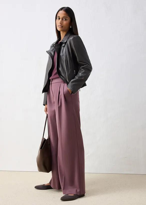 Giacca biker in nappa, bonprix