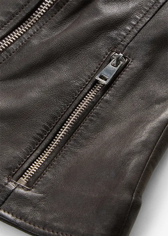 Giacca biker in nappa, bonprix