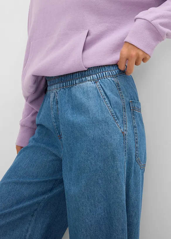 Jeans wide leg, vita alta, bonprix